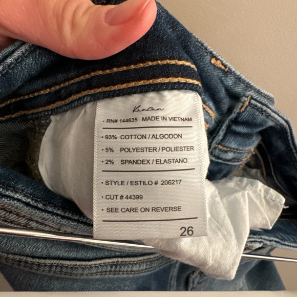 Kancan Medium Wash Flare High Rise Distressed Denim Jeans - Picture 5 of 5